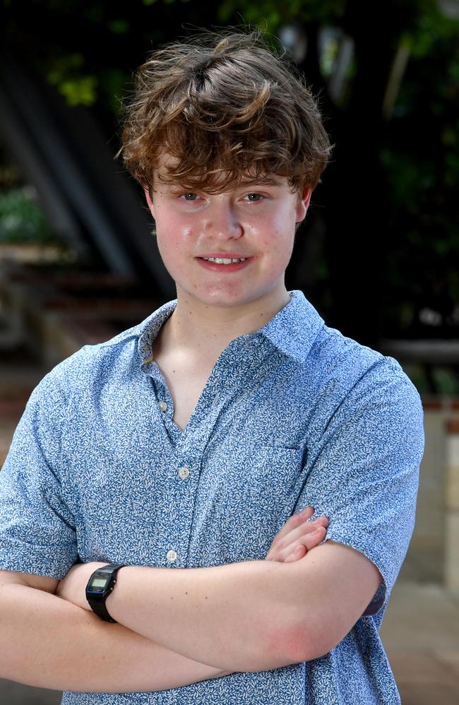 Townsville Grammar Year 12 student Jonathan Davis, 17, has achieved a 100 percent result in the International Baccalaureate Diploma. Picture: Evan Morgan