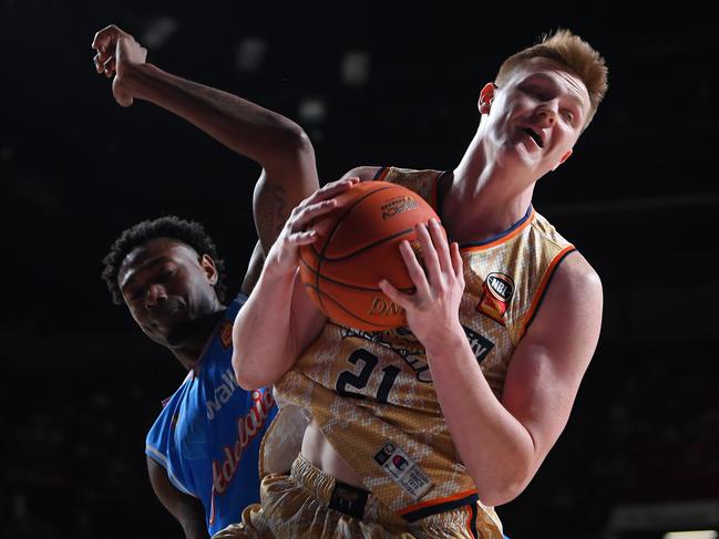 Young gun Sam Waardenburg has enjoyed a superb start to his NBL career. Picture: Getty Images