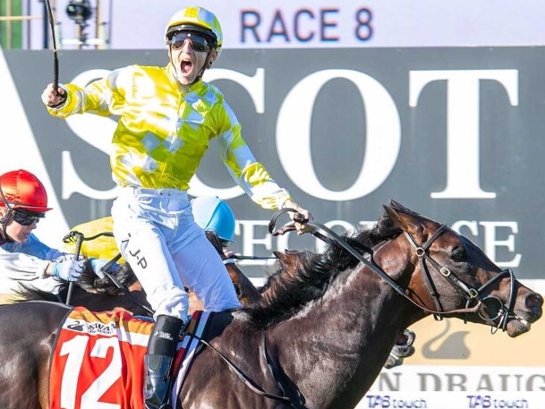 Port Lockroy wins the Group 1 Railway Stakes Picture: Western Racepix