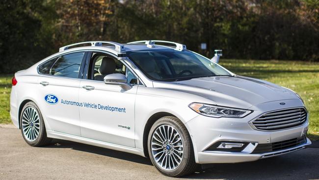 One of Ford’s driverless development vehicles.