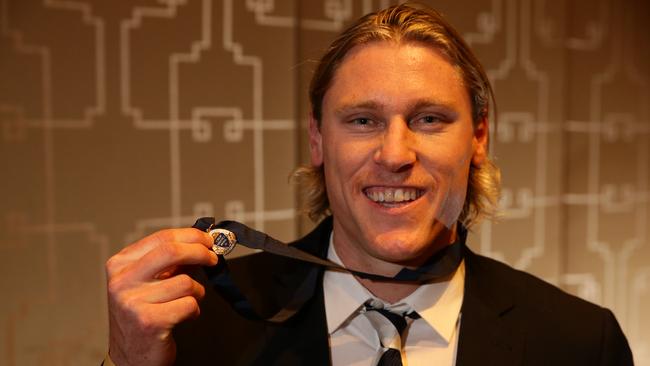 2018 Carji Greeves Medal winner Mark Blicavs. Picture: Peter Ristevski