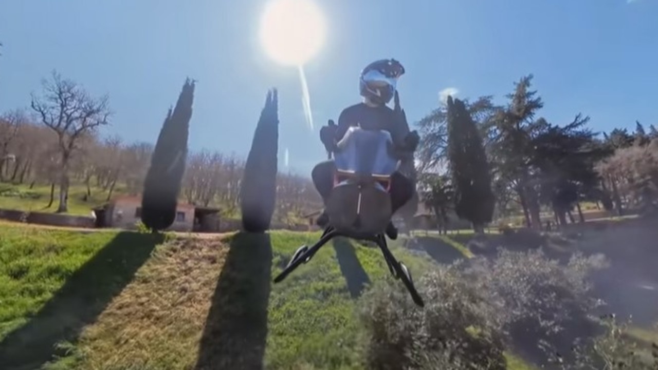 Volonaut unveil the Airbike. Picture: Volonaut/YouTube
