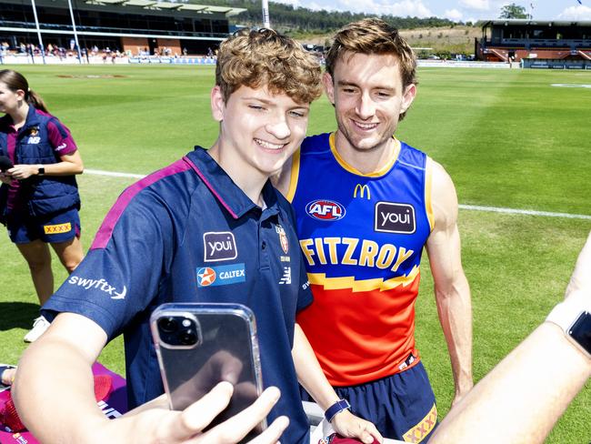 Harris Andrews at Brisbane Lions training this week. Picture: Richard Walker