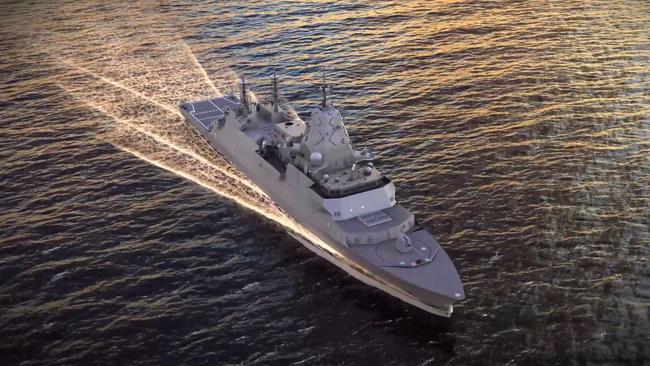 The Evolved Hunter Class design for guided missile frigate. Picture: Supplied