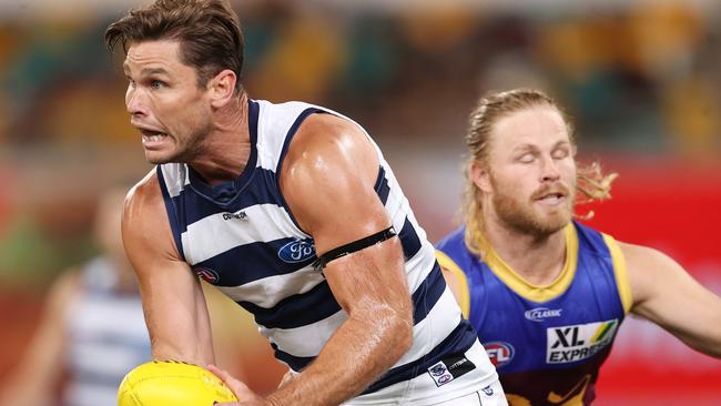 Tom Hawkins will have another shot at premiership glory with the Cats.