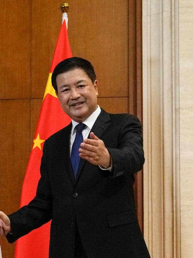 Chinese leader Xi Jinping’s security czar, Wang Xiaohong. Picture: AFP