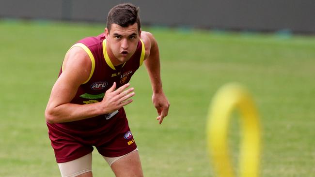 Tom Rockliff at Lions training. Pic Darren England.