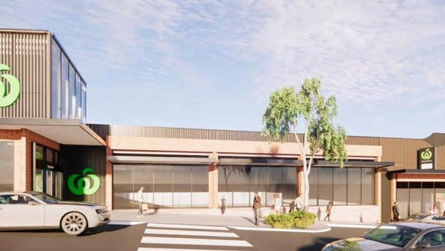 Renders for a proposed Woolworths supermarket in Springwood. Pictures: Nettletontribe Architects