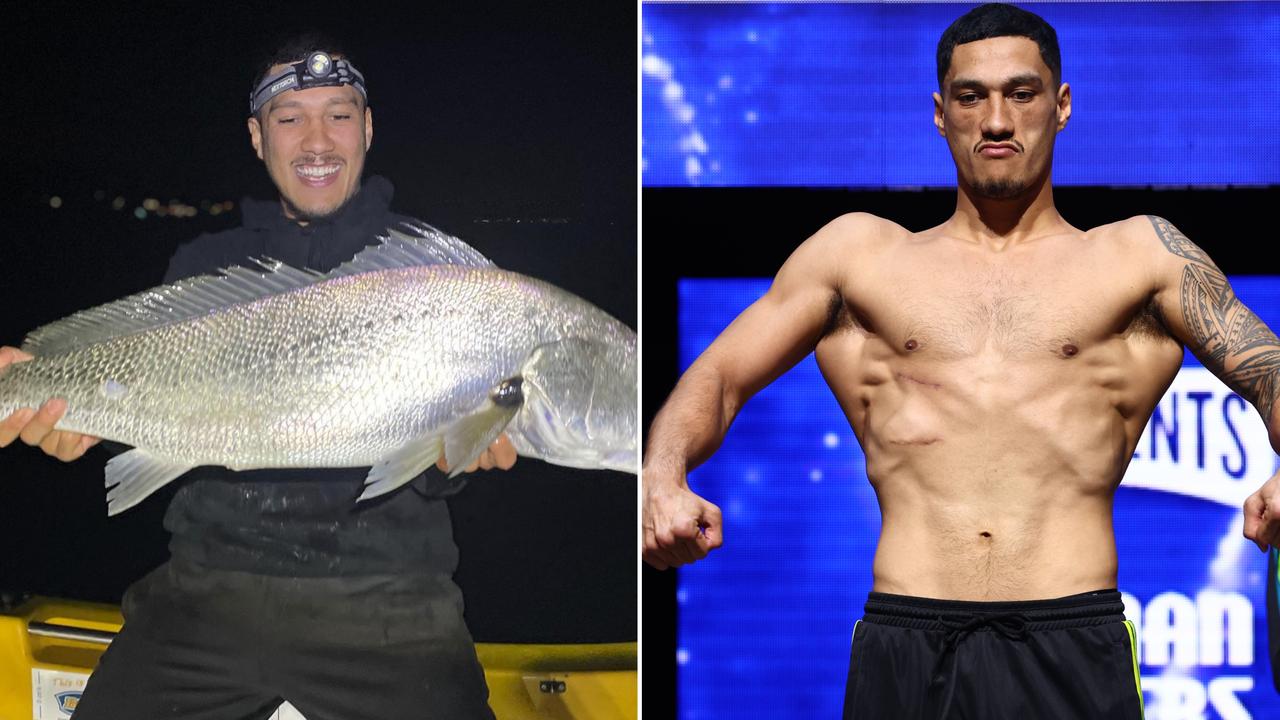 Jai Opetaia took on a monster fish and won, eventually
