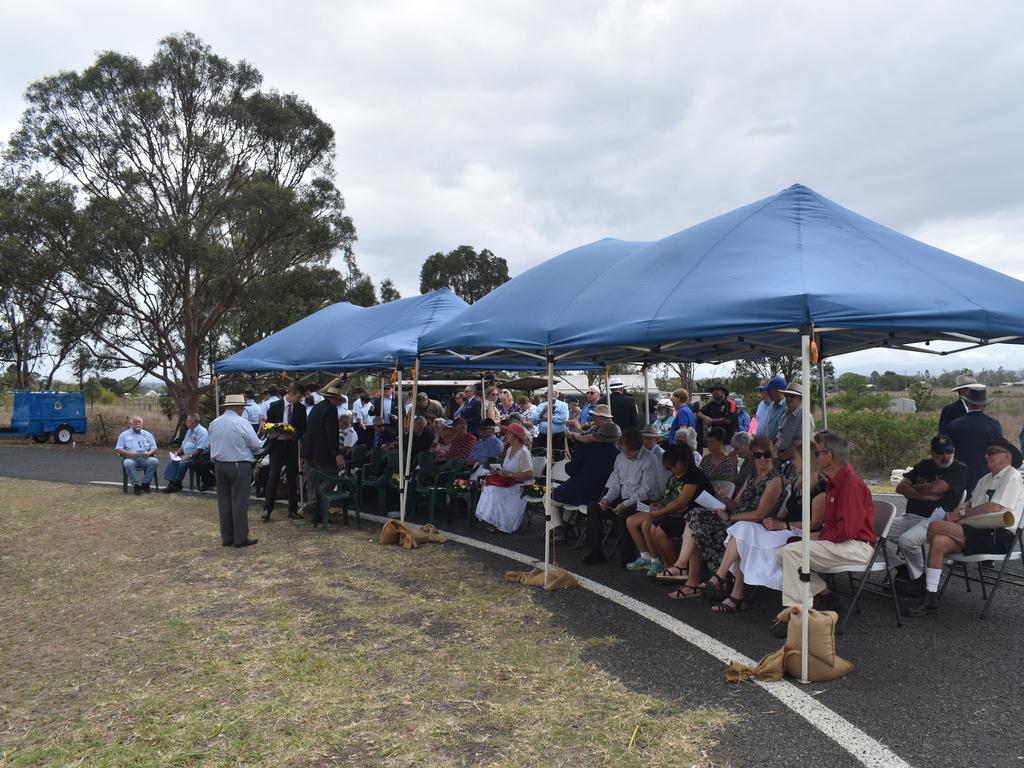 Dozens of people attended the ceremony