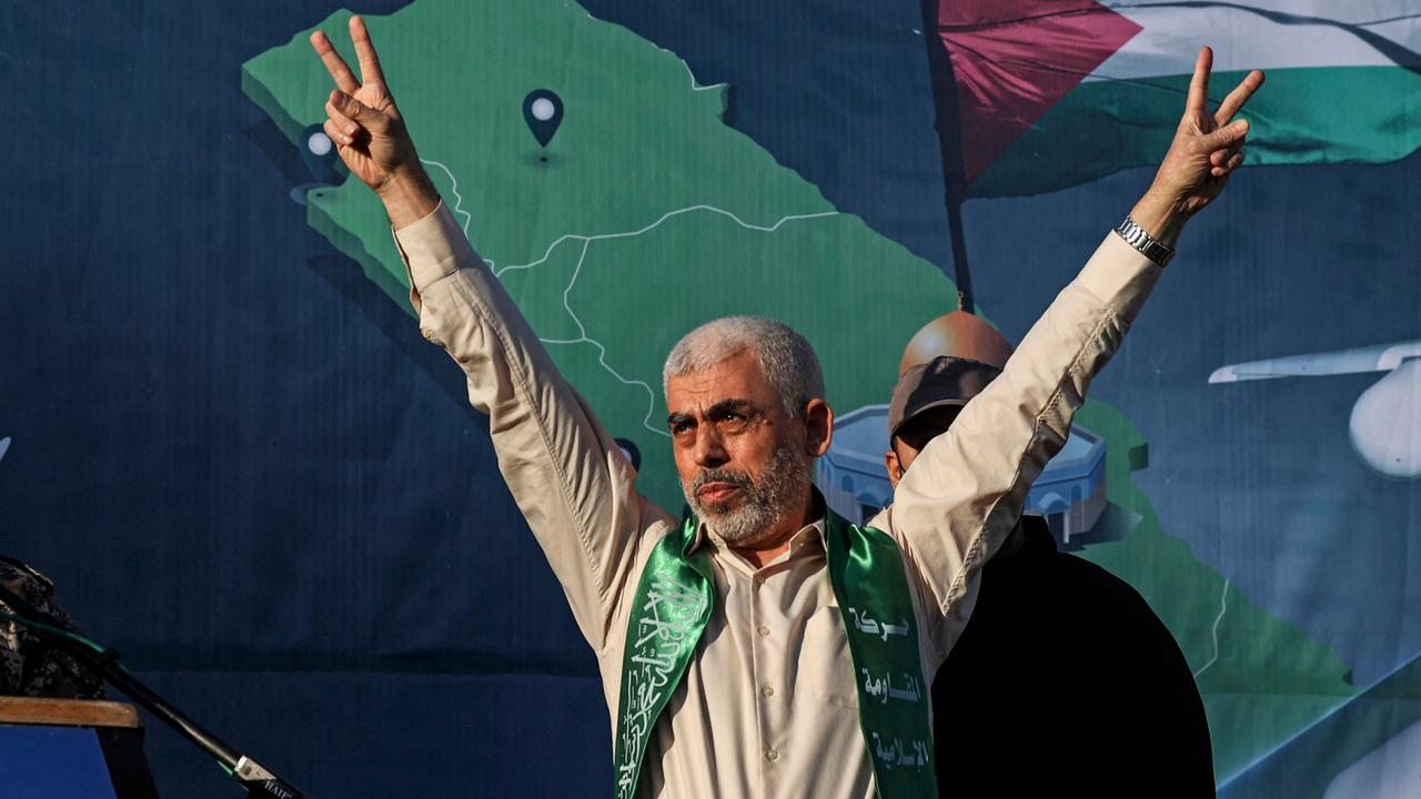 Yahya Sinwar replaced Ismail Haniyeh as Hamas’s leader in August after his predecessor was killed in a blast in Iran’s capital Tehran. Picture: Mahmud Hams / AFP