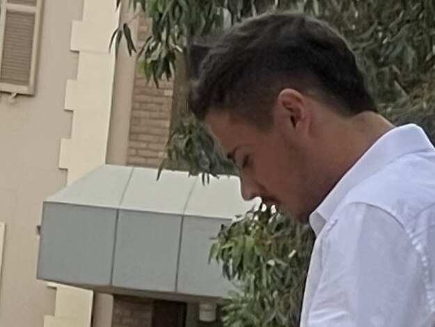 Jessy Brown leaves court after being sentenced for his role in the vicious assault