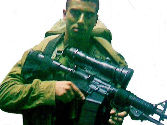 Avi Levini pictured during his training as a soldier with the Israeli defence force.