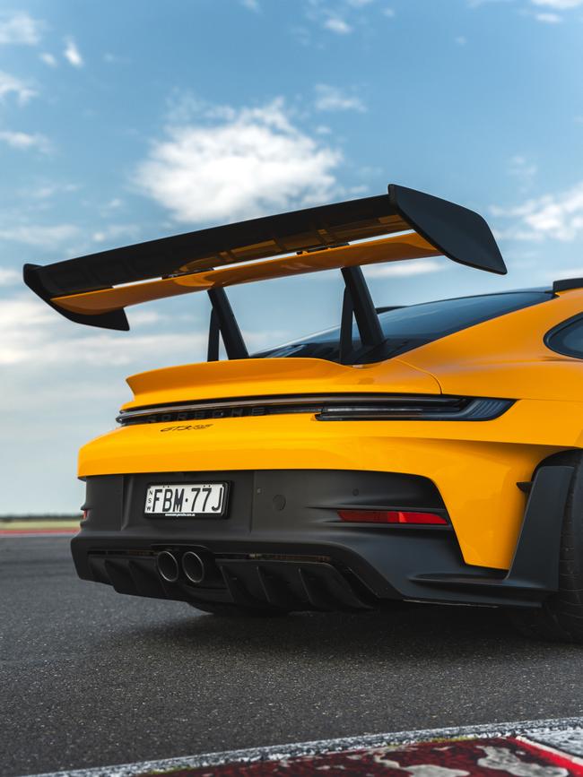 The RS’s ridiculous rear wing. Picture: Supplied