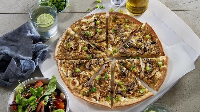 Crust Gourmet Pizza, first official vegan pizza, the Herb Crusted Al Funghi. Picture: supplied.