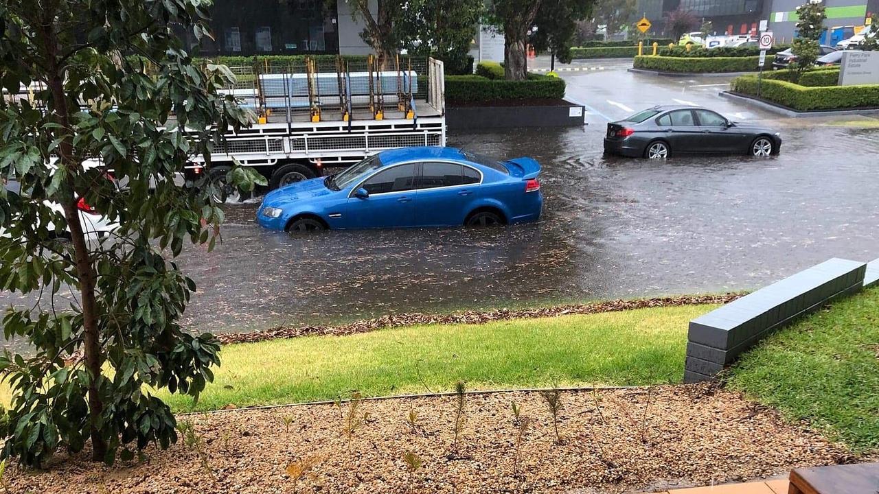 Flooding in the Sydney suburb of Alexandria. Picture: Supplied.