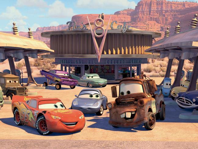 The story is reminiscent of the town Radiator Springs in the kids movie Cars.