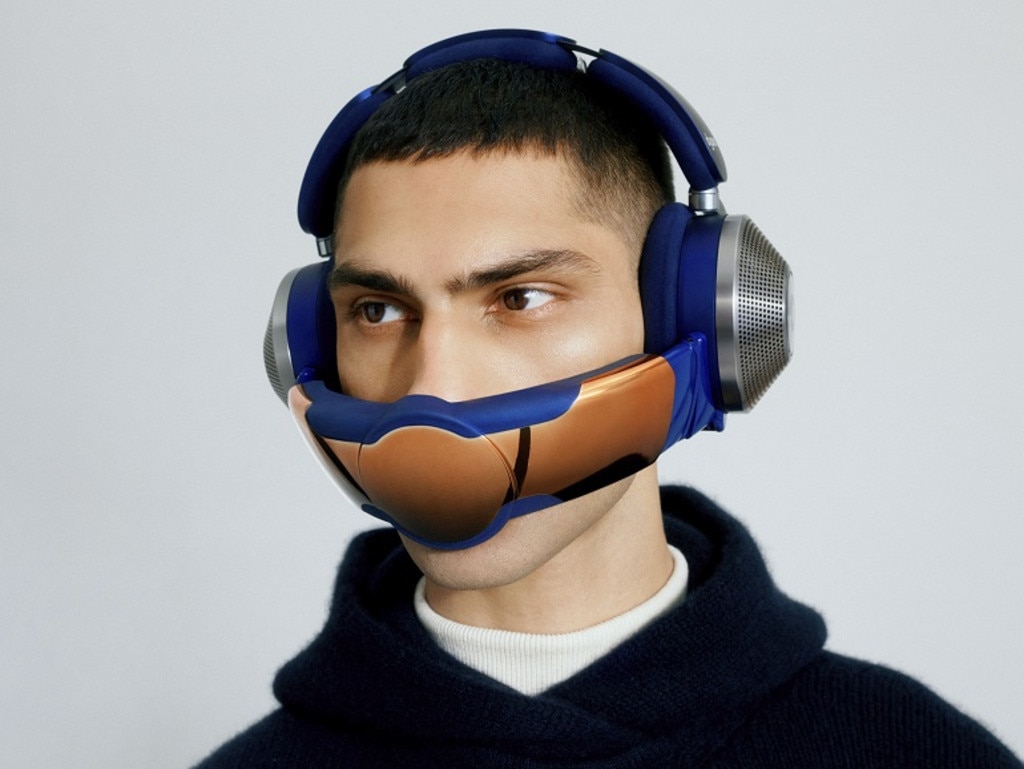 Dyson has shared the full specifications of its upcoming air purifying headphones. Picture: Dyson