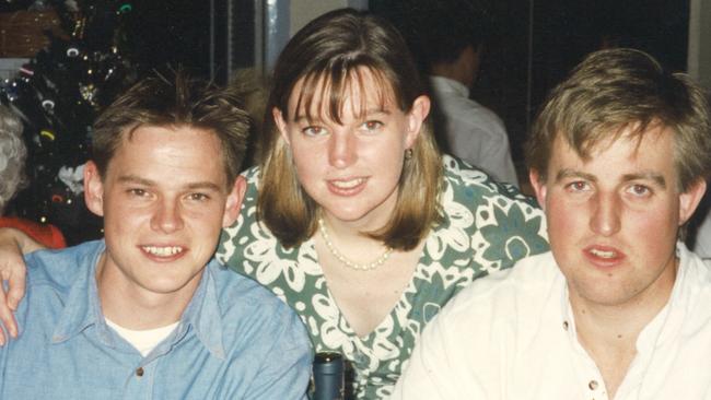 David Breckenridge pictured with sister Kirsty and brother Kieran.