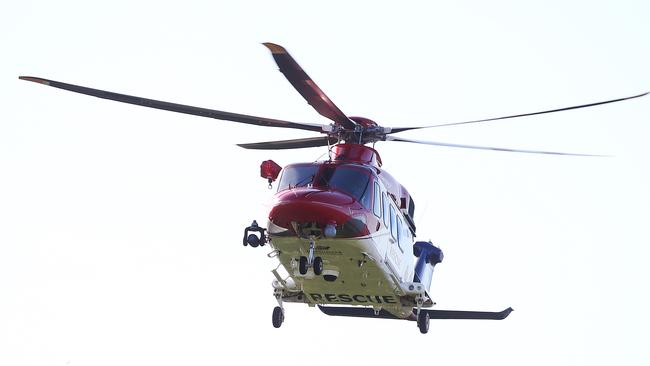 The QG Air Rescue 510 emergency helicopter. Picture: Brendan Radke