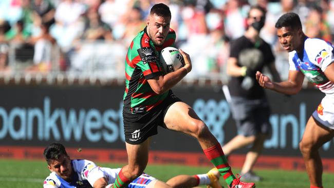 Corey Allan was a revelation at fullback after Latrell Mitchell’s injury. Picture: Brett Costello