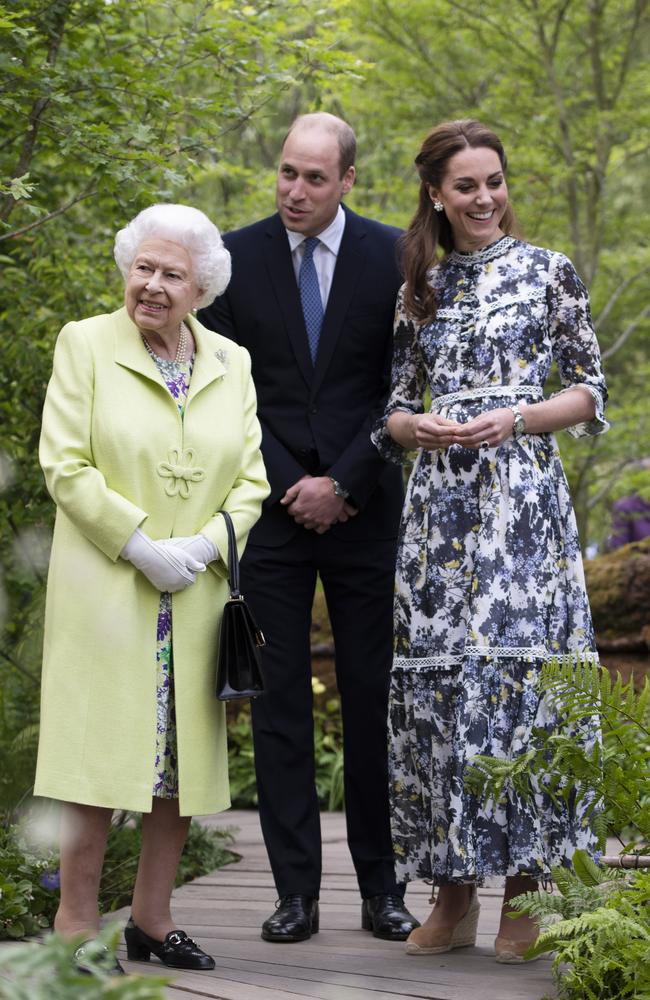 The Queen also made an appearance. Picture: Geoff Pugh/Pool via AP