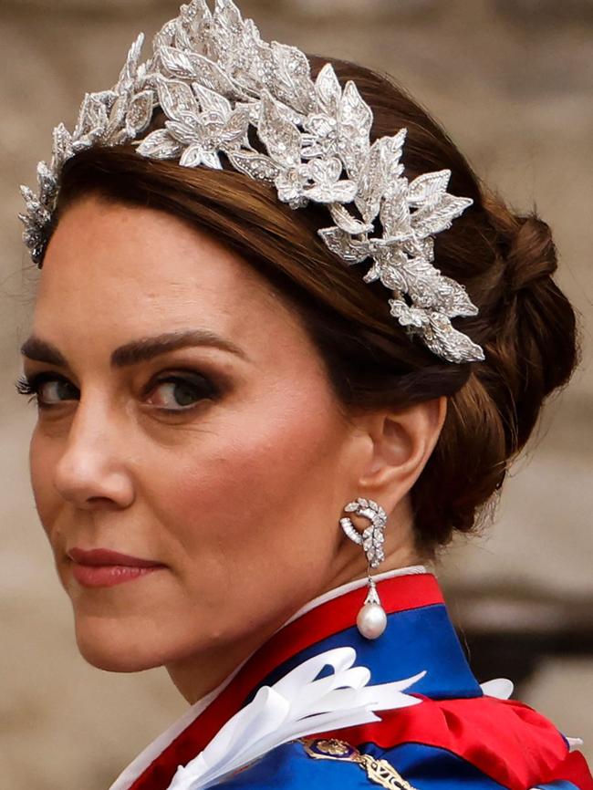 Catherine, Princess of Wales arrives at Westminster Abbey in central London ahead of the coronation King Charles III and Queen Camilla. Picture: Odd Andersen/AFP