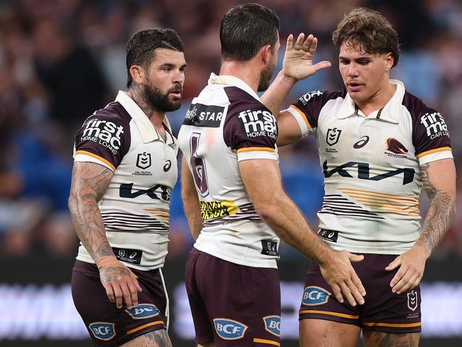 The Broncos chartered back to Brisbane immediately after the match. Picture: Cameron Spencer/Getty Images