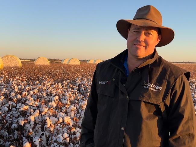 Scott Balsillie from Dirranbandi was named as the cotton grower of the year for his commitment to productivity but also the environment.