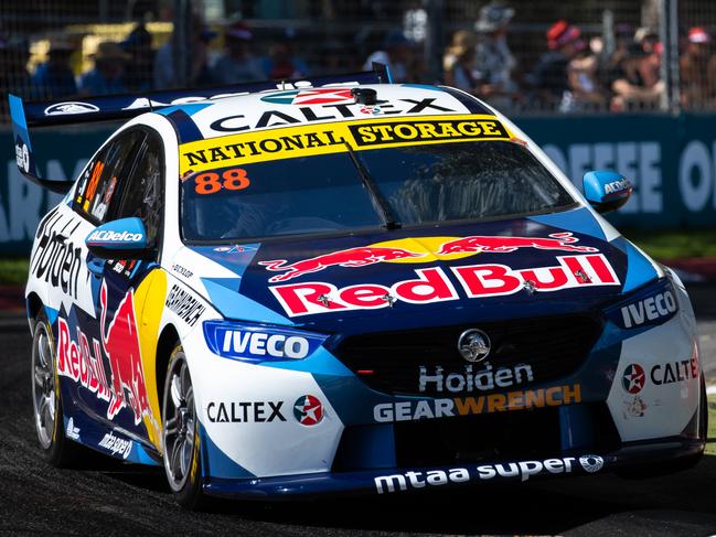 ADELAIDE, AUSTRALIA - FEBRUARY 22: (EDITORS NOTE: A polarizing filter was used for this image.) Jamie Whincup drives the #88 Red Bull Holden Racing Team Holden Commodore ZB during race two of round 1 of the 2020 Supercars Championship the Adelaide 500 on February 22, 2020 in Adelaide, Australia. (Photo by Daniel Kalisz/Getty Images)