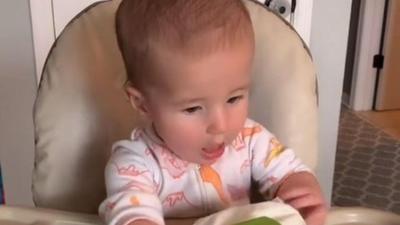 Mum's viral clip about babies' Christmas gifts