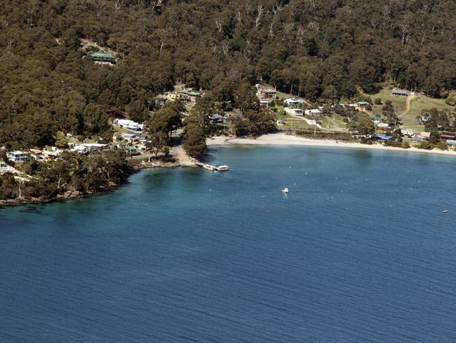 Bruny Island from the air. Picture: ROGER LOVELL