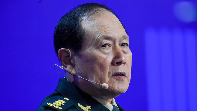 China's Defence Minister Wei Fenghe. Picture: Roslan Rahman/AFP