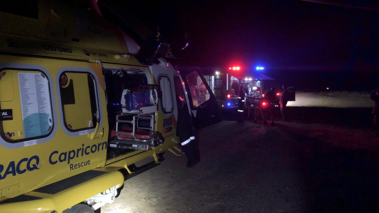 RACQ Capricorn Rescue on scene of the quad bike accident between Moura and Rolleston on January 20.