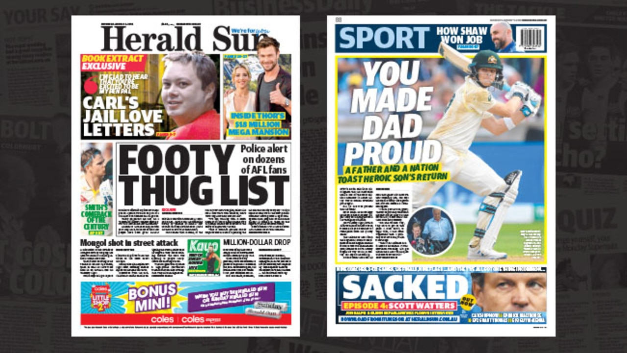 Herald Sun Front Page News Herald Sun