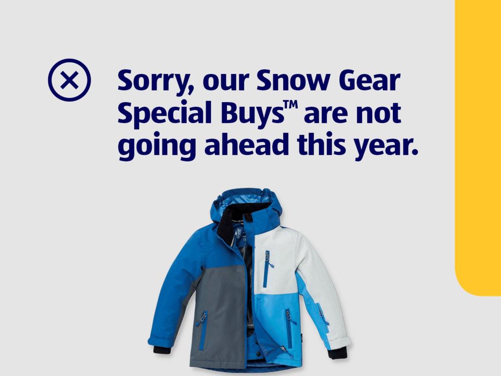 Aldi cancels annual Snow Gear Special Buys sale amid supply chain issues