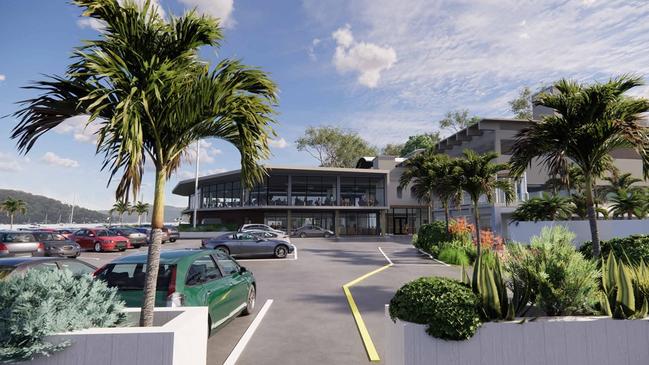 An artist's impression of the proposed $10.2 million in alterations and additions to the Royal Motor Club Broken Bay at Newport.