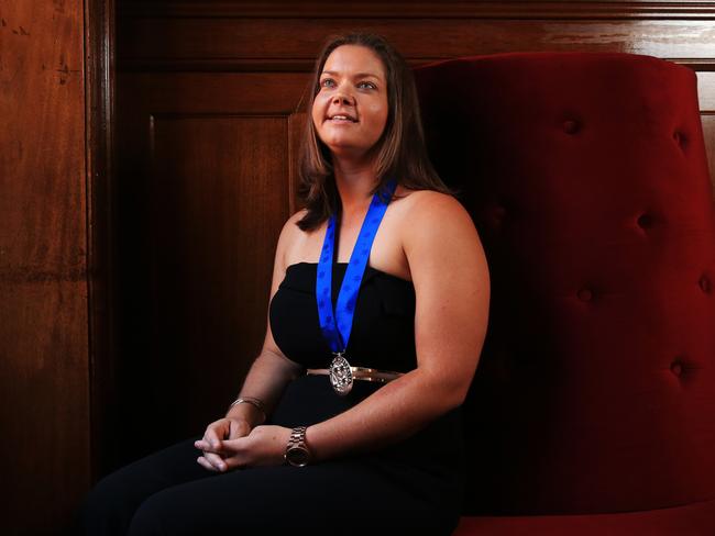 Award recipient Kath Koschel has broken her back twice and lost her partner to suicide but helps other people through her Kindness Factory movement. Picture: Toby Zerna