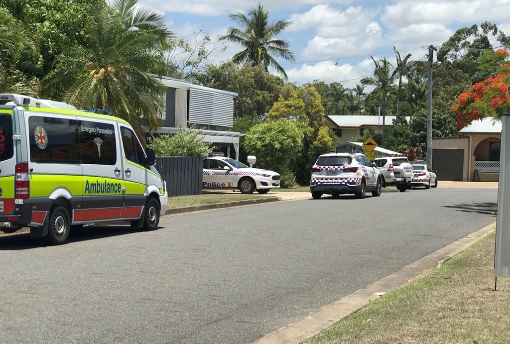 Several police units were on scene at Irving Ave to deal with an incident on Tuesday afternoon. Picture: Vanessa Jarett