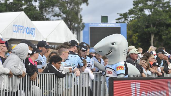 Cronulla Sharks v Gold Coast Titans at C.ex Stadium Coffs Harbour.
