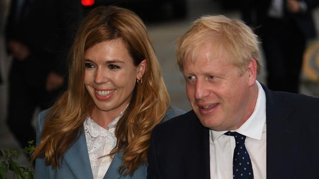 Britain's Prime Minister Boris Johnson and partner Carrie Symonds are expecting a baby in June.