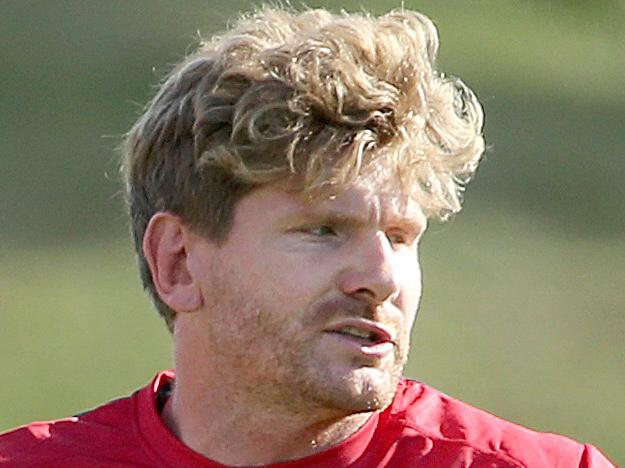 Adam Thomson at QLD Reds training at Ballymore. Pic Jono Searle.