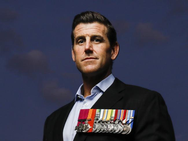 Ben Roberts-Smith photographed will lead the 2019 Canberra ANZAC Day march on ANZAC Day, April 25 2019. Picture by Sean Davey.