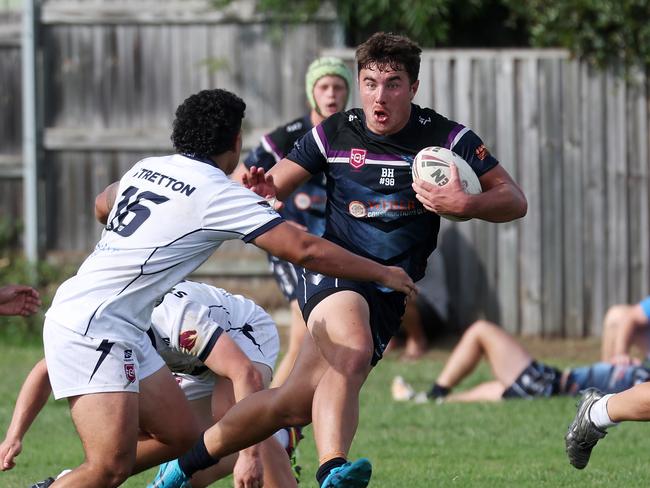 Caloundra SHS player 12. Stretton College v Caloundra SHS, Gibson Park. Picture: Liam Kidston