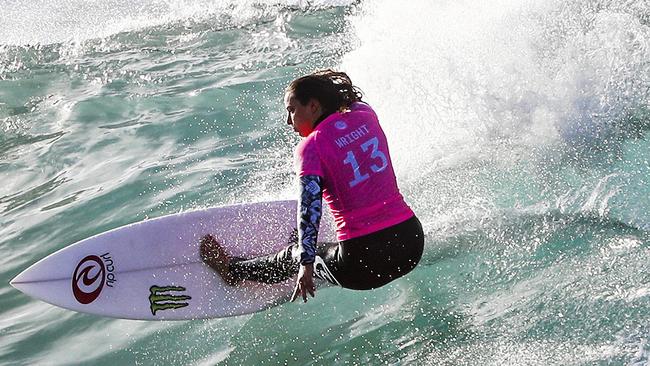 Tyler Wright is chasing her first ever win at Bells Beach.