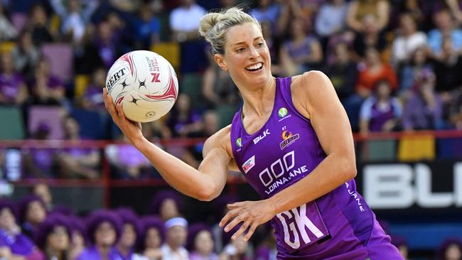 Laura Geitz in action for her beloved Queensland Firebirds. Picture: AAP Image/Darren England