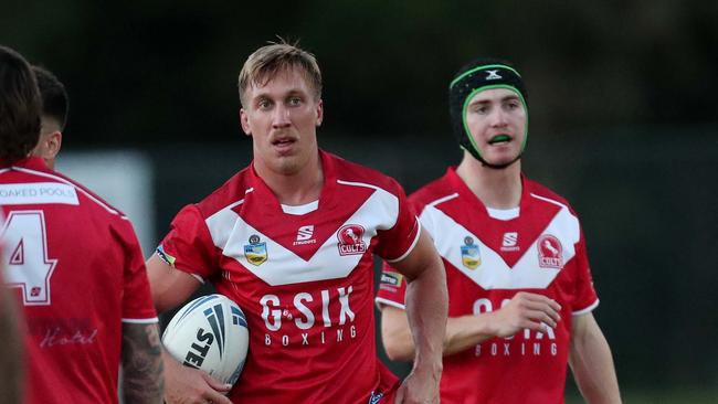 Former Sydney Roosters hooker Ben Marschke made his debut as Kincumber’s captain-coach. Picture: Sue Graham