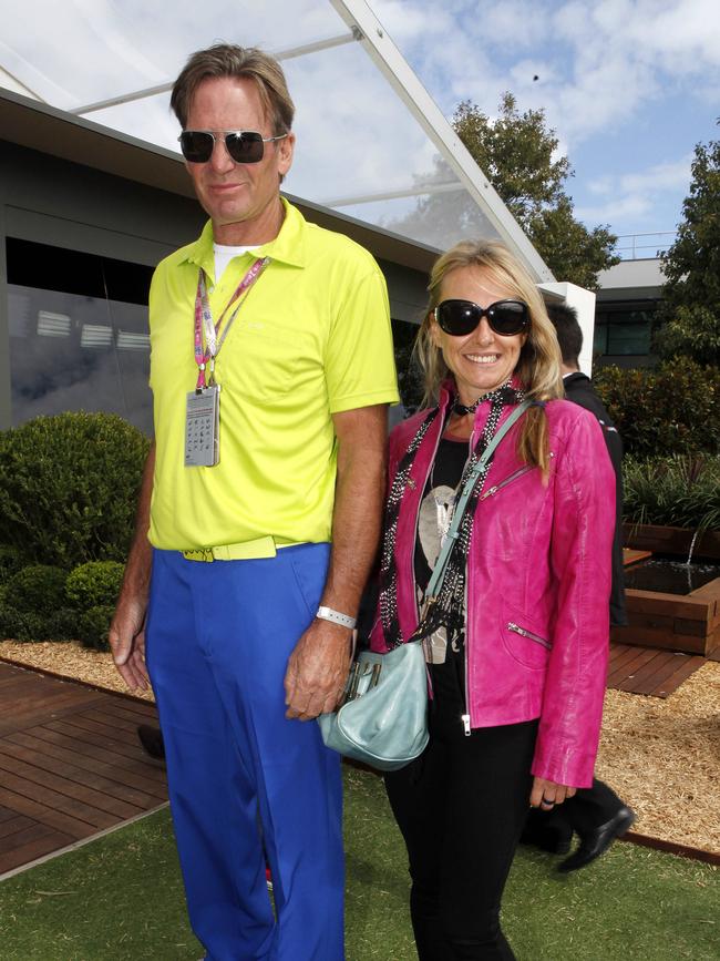 Sam Newman and Amanda Brown in 2013. Picture: Supplied