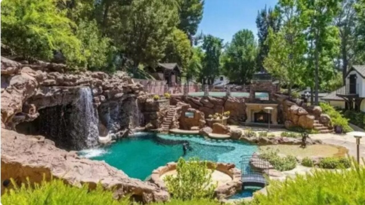 Drake’s epic swimming ‘grotto’ at his LA compound, which he recently sold.