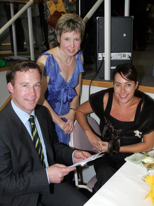 Clarence Cup Race Day at Elwick, from left Liberal MHA Wiil Hodgman, Vannessa Goodwin and Wendy Kennedy